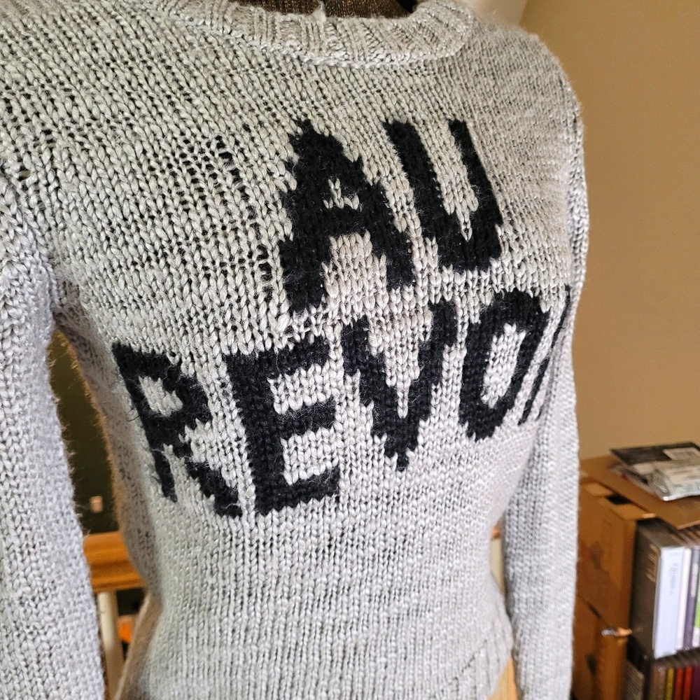 "Au Revoir" Knit sweater
